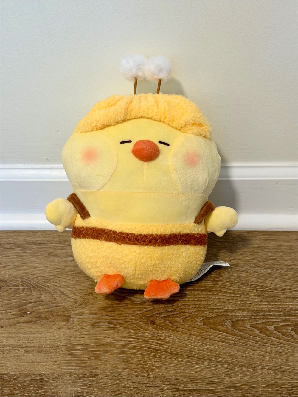 Plush Yellow Bee Chick Stuffed Animal - Cute Soft Toy